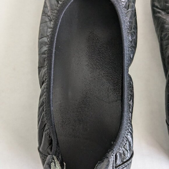 Vionic Natalia Ballet Flats Shoes Women's Size 8 US 39 EU Black Leather Slip On - Picture 8 of 9